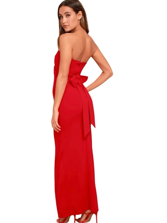Lulus Dresses & Skirts - Lulus Own the Night Red Strapless Maxi Dress Women's Medium Red